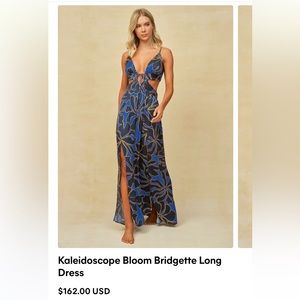 Maaji blue floral silky dress